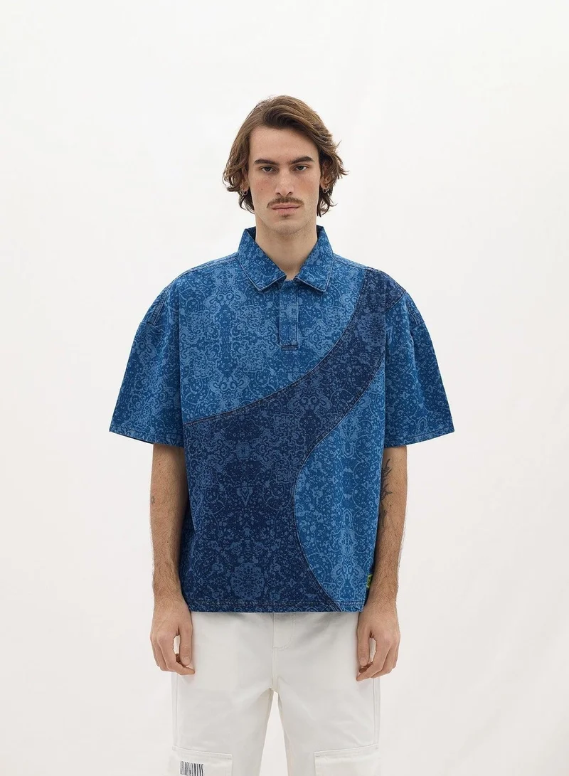 LES BENJAMINS DENIM POLO TEE 001